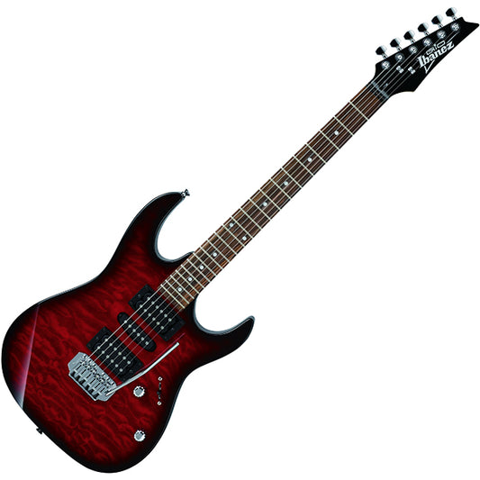 Ibanez GRX70QAL Poplar Body Quilted Maple Art Grain Top HSH Electric Guitar Transparent Red Burst (GRX70QAL-TRB)
