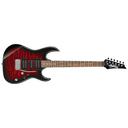 Ibanez GRX70QAL Poplar Body Quilted Maple Art Grain Top HSH Electric Guitar Transparent Red Burst (GRX70QAL-TRB)