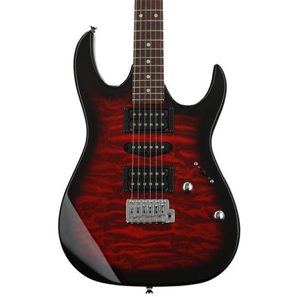 Ibanez GRX70QAL Poplar Body Quilted Maple Art Grain Top HSH Electric Guitar Transparent Red Burst (GRX70QAL-TRB)