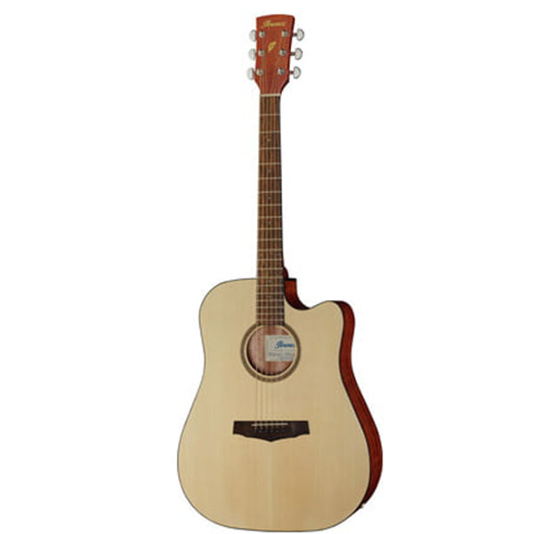Ibanez PF10CE-OPN Cutaway Dreadnought Spruce Top Acoustic Electric Guitar with AEQ-2T Pickup (PF10 PF10CE)