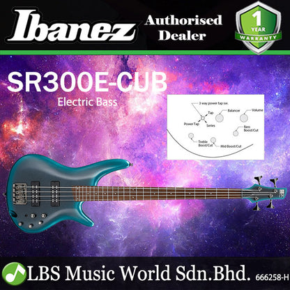 Ibanez SR300E 4 String Nyatoh Body Electric Bass Cerulean Aura Burst (SR300E-CUB)