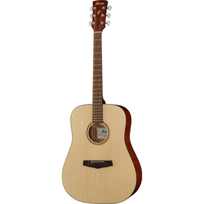 Ibanez PF10-OPN Dreadnought Spruce Top Acoustic Guitar Open Pore Natural  (PF10 PF-10 PF 10)