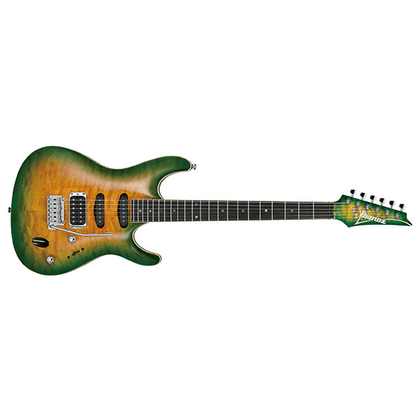 [Discontinued] Ibanez SA460QMW 6 String Okoume Body Quilted Maple Top SSH Electric Guitar Tropical Squash Burst (SA460QMW-TQB)