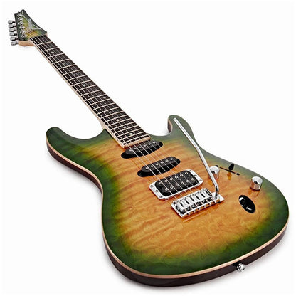 [Discontinued] Ibanez SA460QMW 6 String Okoume Body Quilted Maple Top SSH Electric Guitar Tropical Squash Burst (SA460QMW-TQB)