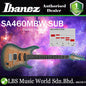 Ibanez SA460MBW 6 String Okoume Body Maple Burl Top SSH Electric Guitar Sunset Blue Burst (SA460 MBW SA460MBW-SUB)