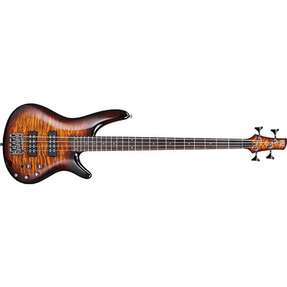 Ibanez SR400EQM 4 String Nyatoh Body Quilt Maple Top Electric Bass Dragon Eye Burst (SR400 EQM SR400EQM-DEB)