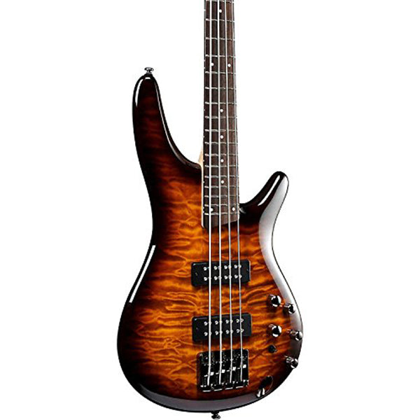 Ibanez SR400EQM 4 String Nyatoh Body Quilt Maple Top Electric Bass Dragon Eye Burst (SR400 EQM SR400EQM-DEB)