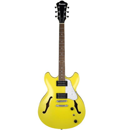 [Discontinued] Ibanez AS63 Artcore Vibrante Semi Hollow Body with Sapele Top Electric Guitar Lemon Yellow (AS63-LMY)