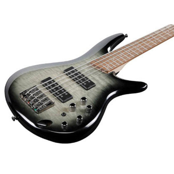 Ibanez SR405EQM 5 String African Nyatoh Body Quilt Maple Top Electric Bass Surreal Black Burst Gloss (SR405EQM-SKG)