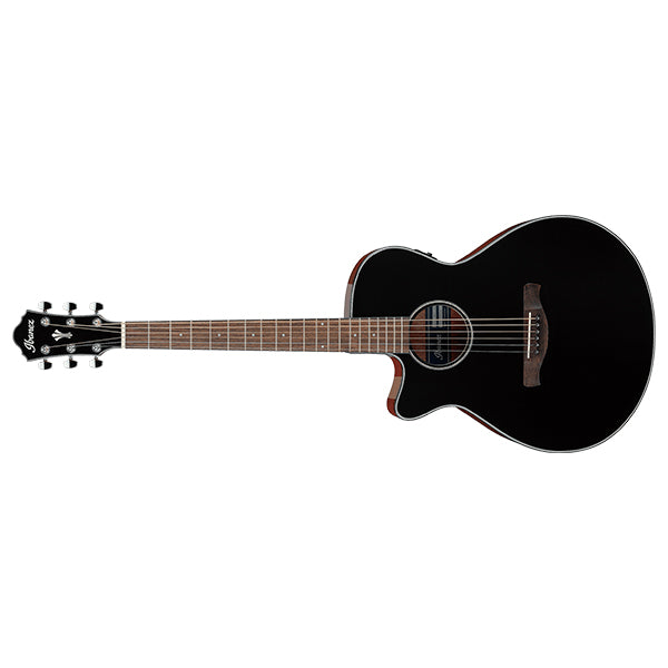 Ibanez AEG50L AEG Body Spruce Top Acoustic Electric Guitar with AEQ TTS Preamp Black High Gloss (AEG50L-BKH)