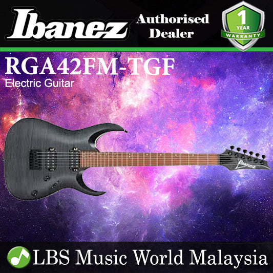 Ibanez RGA42FM Solid Meranti Body Electric Guitar HH Pickup - Transparent Gray Flat (RGA42 FM)