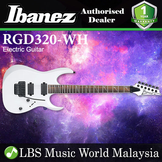 Ibanez RGD320 Solid Body Basswood Humbucker Pickup Electric Guitar White (RDG 320)