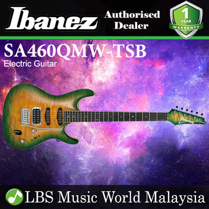[Discontinued] Ibanez SA460QMW-TSB Solid Body Okume Maple Top Electric Guitar Tropical Squash Burst (SA460QMW)