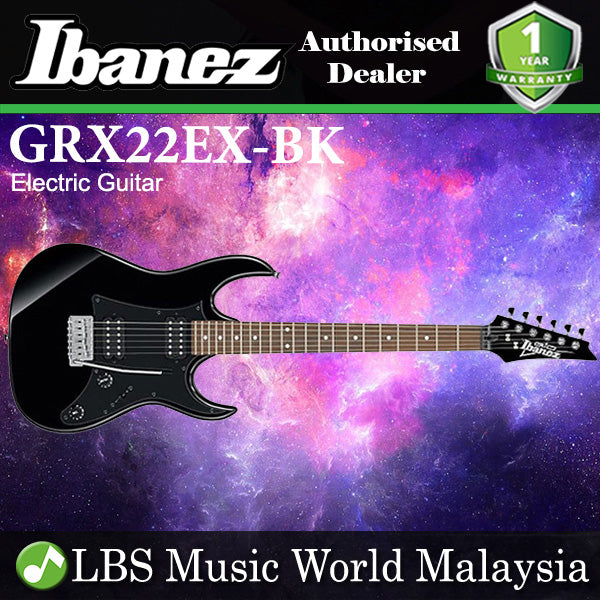 Ibanez GRX22EX Solid Body Poplar Humbucker Pickup Electric Guitar Black (GRX22EX)