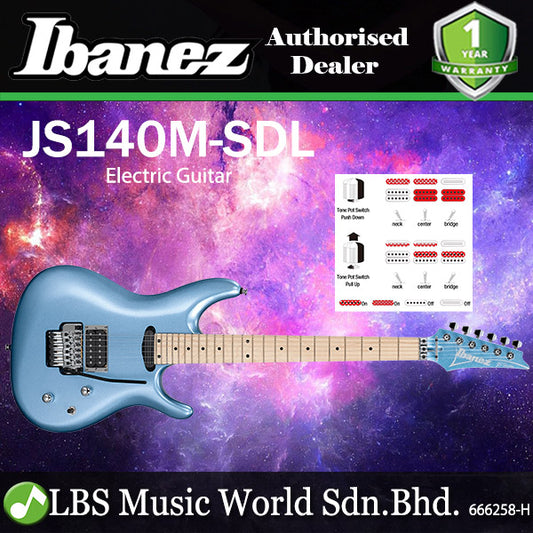 Ibanez JS140M 6 String Basswood Body Electric Guitar - Soda Blue (JS140 M)