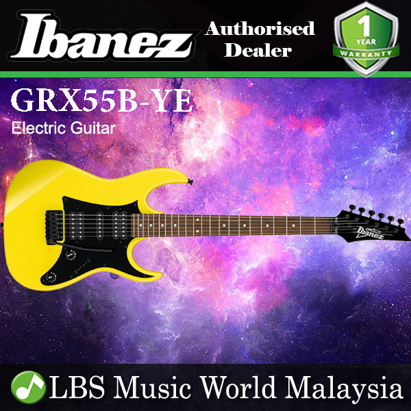 Ibanez Gio GRX55B-YE Poplar Body Tremolo HSH Electric Guitar Yellow (GRX55B YE)