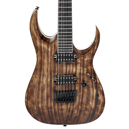 [Discontinued] Ibanez RGAIX6U-ABS Iron Label Solid Body Electric Guitar Antique Brown Stained (RGAIX6U ABS)