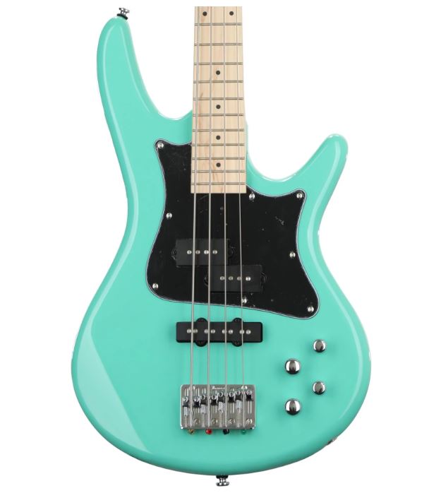 [Discontinued] Ibanez SRMD200K-AQG Standard Poplar Body 4 String Electric Bass Guitar Aqua Green (SRMD200 AQG)