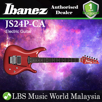 [Discontinued] Ibanez JS24P-CA Premium American Basswood Body Joe Satriani Signature Electric Guitar Candy Apple ( JS24P CA)