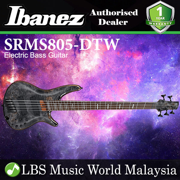 [Not Available] Ibanez SRMS805-DTW 5 String Electric Bass Guitar Deep Twilight (SRMS805 DWT)