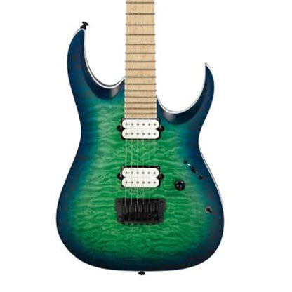[Discontinued] Ibanez RGAIX6MQM-SRB Iron Label Solid Body Electric Guitar Surreal Blue Burst (RGAIX6MQM SRB)