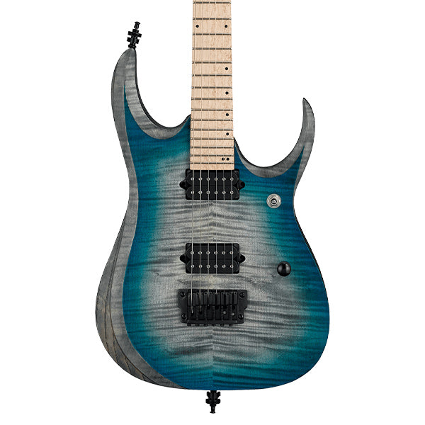 [Discontinued] Ibanez RGD61AL-SSB Axion Label Flame Maple And Ash Body Electric Guitar Stained Sapphire Blue Burst (RGD61AL SSB)