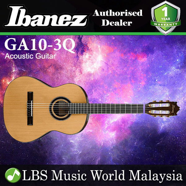 [Discontinued] Ibanez GA15-3Q-NT 3/4 Size Classical Body with Cedar Top Classical Guitar Natural (GA15-3Q NT)