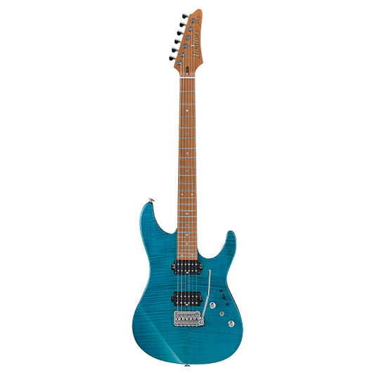 Ibanez MM1-TAB Standard Ash Body Martin Miller Signature Electric Guitar Transparent Aqua Burst (MM1 TAB)
