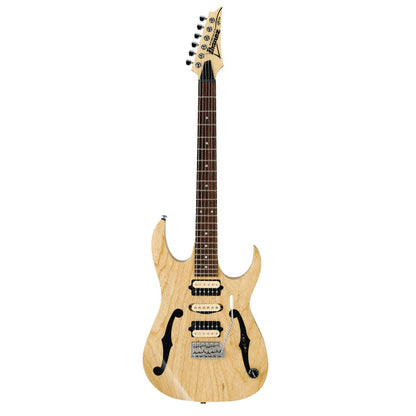[Discontinued] Ibanez PGM80P-NT Paul Gilbert Premium Ash Body Electric Guitar Natural Satin (PGM80P NT)