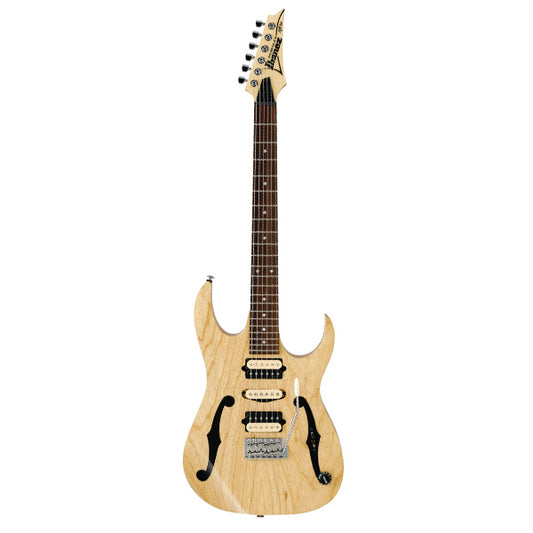 [Discontinued] Ibanez PGM80P-NT Paul Gilbert Premium Ash Body Electric Guitar Natural Satin (PGM80P NT)