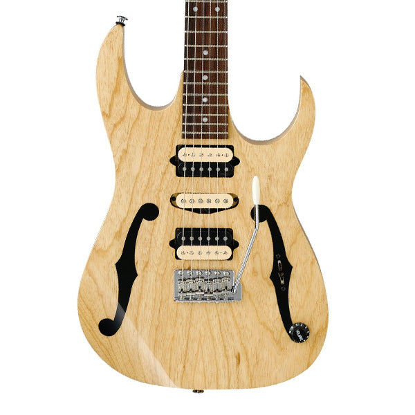 [Discontinued] Ibanez PGM80P-NT Paul Gilbert Premium Ash Body Electric Guitar Natural Satin (PGM80P NT)