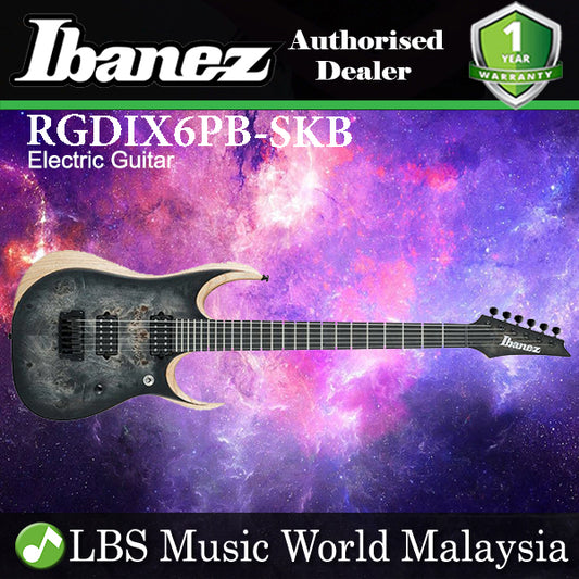 [Discontinued] Ibanez RGDIX6PB-SKB Mahogany Layered Body Surreal Black Burst (RGDIX6PB SKB)