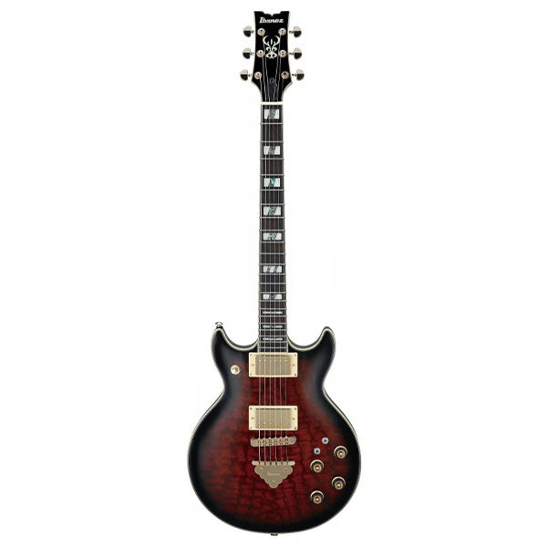 Ibanez AR325QA-DBS Standard Solid Okoume and Ash Top Body Electric Guitar Dark Brown Sunburst  (AR325QA DBS)