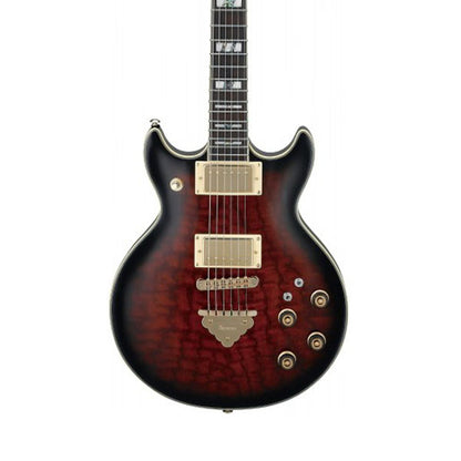 Ibanez AR325QA-DBS Standard Solid Okoume and Ash Top Body Electric Guitar Dark Brown Sunburst  (AR325QA DBS)
