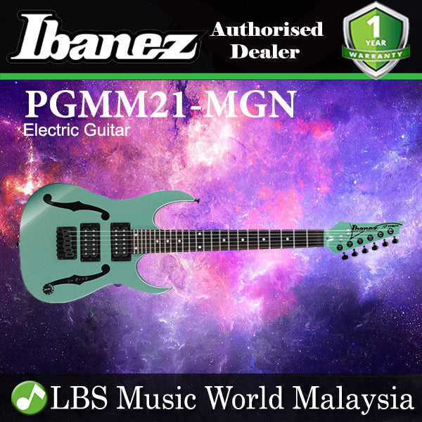 Ibanez PGMM21 Standard Poplar Body Electric Guitar - Metallic Light Green (PGMM21 MGN)