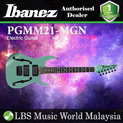 Ibanez PGMM21 Standard Poplar Body Electric Guitar - Metallic Light Green (PGMM21 MGN)