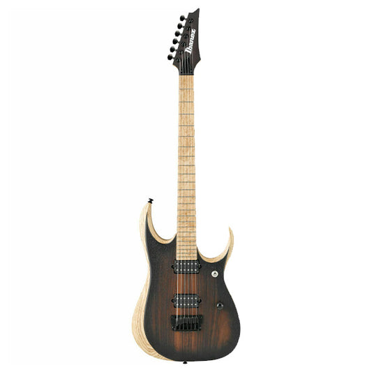 [Discontinued] Ibanez RGDIX6MRW-CBF Iron Label Rosewood Top with Layered Body Electrical Guitar Charcoal Brown Burst Flat (RGDIX6MRW-CBF)