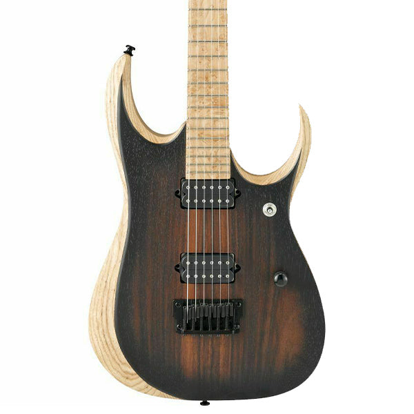 [Discontinued] Ibanez RGDIX6MRW-CBF Iron Label Rosewood Top with Layered Body Electrical Guitar Charcoal Brown Burst Flat (RGDIX6MRW-CBF)