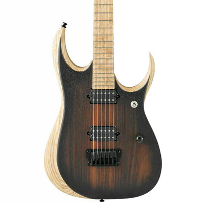 [Discontinued] Ibanez RGDIX6MRW-CBF Iron Label Rosewood Top with Layered Body Electrical Guitar Charcoal Brown Burst Flat (RGDIX6MRW-CBF)