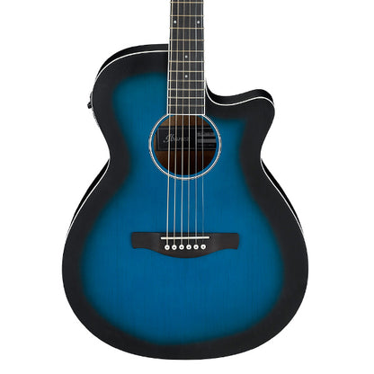 Ibanez AEG7-TBO Acoustic Guitar Transparent Blue Sunburst Open Pore (AEG7TBO  AEG7 TBO)