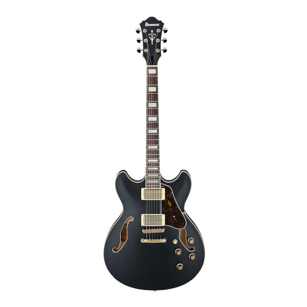 Ibanez AS73G-BKF Artcore Hollow Body Maple Top Electric Guitar Black Flat (AS73G)