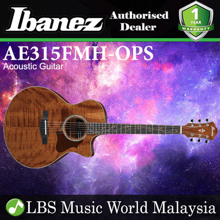 Ibanez AE315FMH-OPS AE Body Solid Top Acoustic Guitar Open Pore Semi Gloss (AE315FMH)