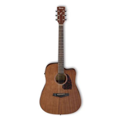 Ibanez PF12MHCE-OPN Cutaway Dreadnought Mahogany Open Pore Natural Acoustic Guitar (PF12MHCE)