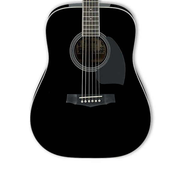 Ibanez PF15-BK Dreadnought Body Solid Spruce Top Acoustic Guitar High Gloss - Black (PF15)