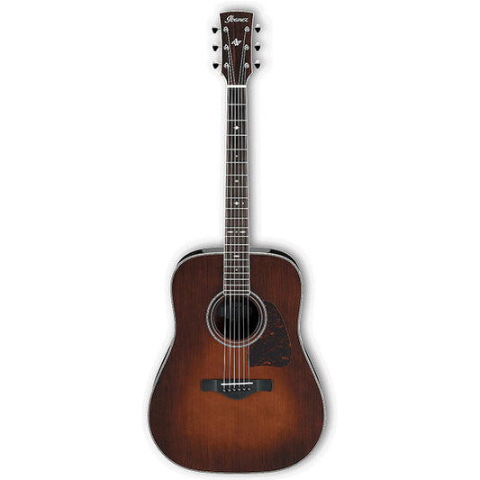 [Discontinued] Ibanez AVD10-BVS Dreadnought Body Thermo Aged Top Acoustic Guitar Brown Violin Sunburst (AVD10)
