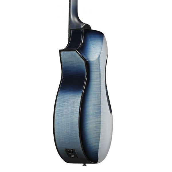 Ibanez AEWC400-IBB AEWC Body Solid Top Acoustic Electric Guitar Indigo Blue Burst High Gloss (AEWC400)