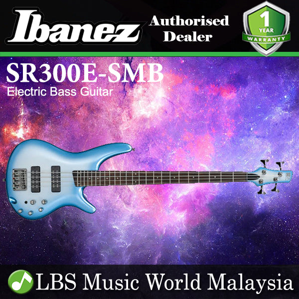 [Not Available] Ibanez SR300E-SME Standard Nyatoh Body 4 String Electric Bass Guitar Seashore Metallic Burst (SR300E SME)