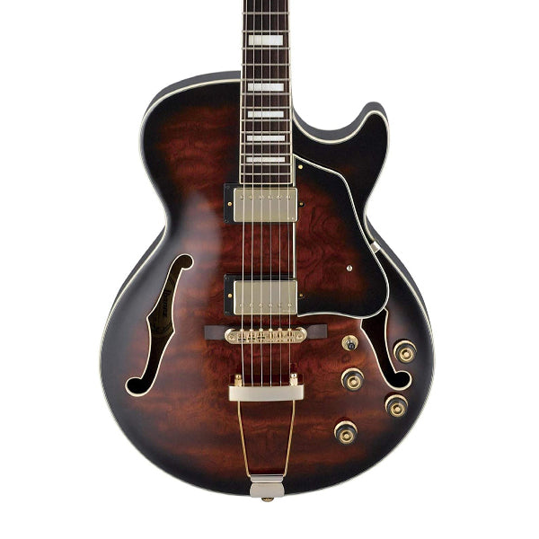 [Discontinued] Ibanez AG95-DBS Hollow Body Bubinga Top Dark Brown Sunburst Electric Guitar (AG95)