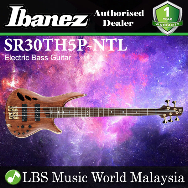Ibanez SR30TH5P-NTL 30th Anniversary Premium 5 String Electric Bass Guitar Natural Low Gloss (SR30TH5P NTL)