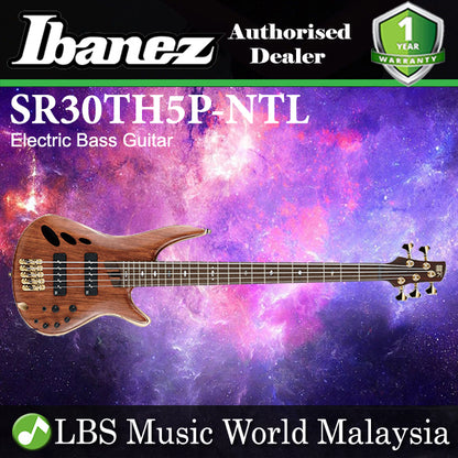 Ibanez SR30TH5P-NTL 30th Anniversary Premium 5 String Electric Bass Guitar Natural Low Gloss (SR30TH5P NTL)